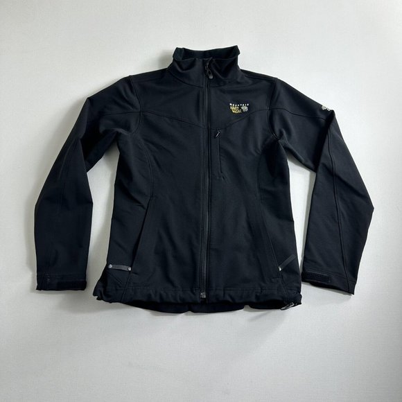MOUNTAIN HARDWARE Black Soft Shell Jacket‎ Women's Size Small Fleeced Lined - Picture 1 of 10